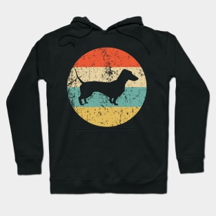 Dachshund Retro Vintage Sunset Hoodie